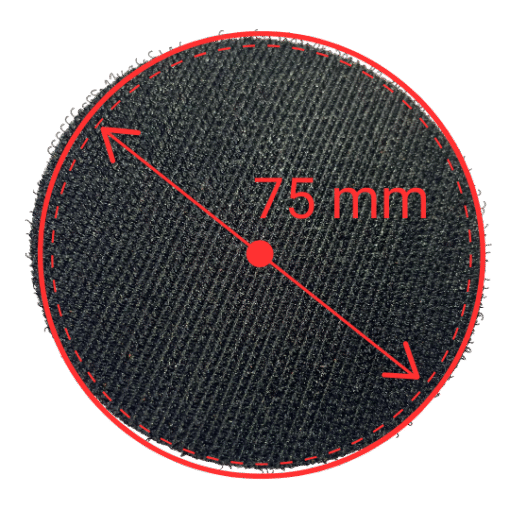 75 mm Cırtlı Zımpara Adaptörü M14 Bağlantılı ölçü