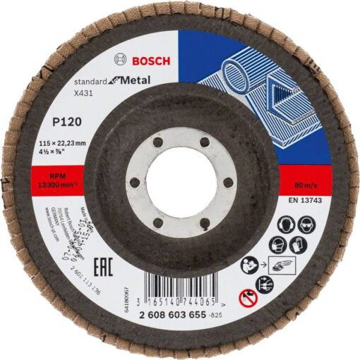 Bosch 115 mm Alox Flap Disk Zımpara 80 kum
