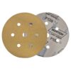 Norton Gold P120 150 mm 6 delikli cirtli disk zimpara cirt yuzey detay gorseli