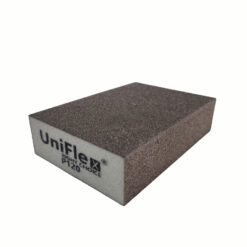 UniFlex kübik takoz sünger zımpara 100x70x25 mm P120 kum dört tarafı kaplı