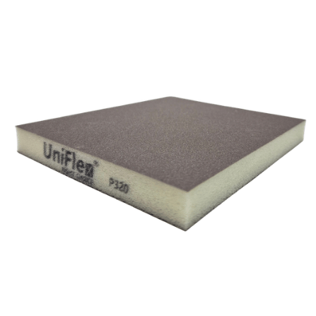 Uniflex Yassı Yatık Sünger Zımpara 1 UniFlex yassı yatık sünger zımpara P320 kum iki tarafı zımpara kaplı