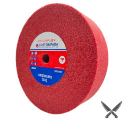 İnterflex 7P sıkıştırılmış çapak ve kılağı alma diski, 200x50 mm, açılı görünüm